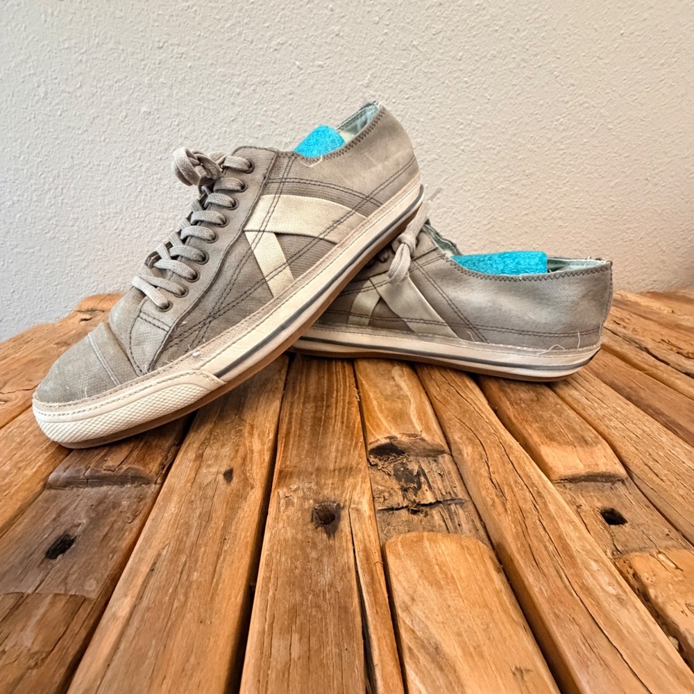 PF Flyers Center Lo Sneakers Size 12 Gray Canvas Low Top PM12N51H